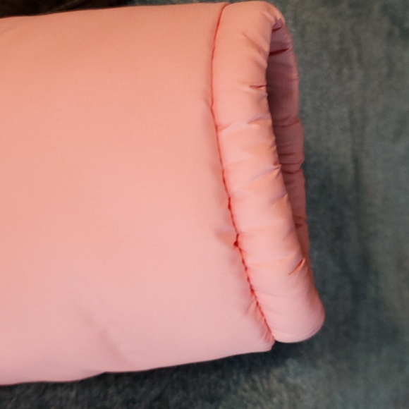 North Face Puffer Jacket size XL Excellent condition Gorgeous Ballet Pink/Black - Picture 8 of 16